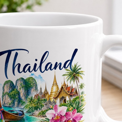 Tasse »Thailand – Inseln. Tempel. Lebensfreude.«