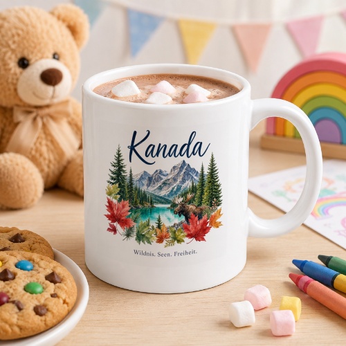 Tasse »Kanada Wildnis. Seen. Freiheit.«