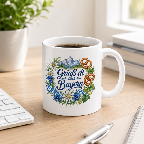 Tasse »Griaß di aus Bayern«