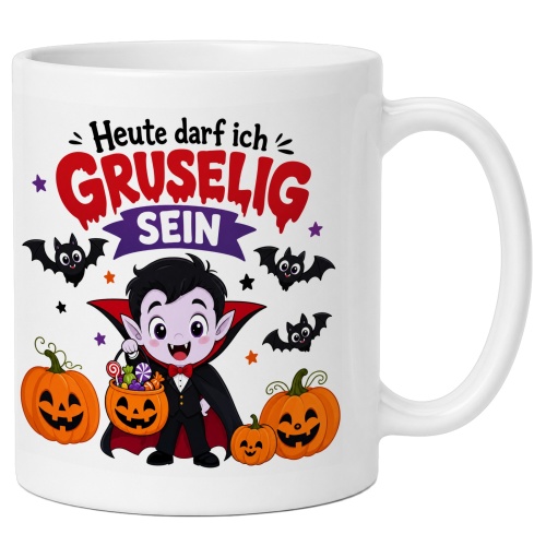 Tasse »Heute darf ich gruselig sein«