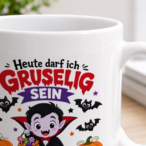 Tasse »Heute darf ich gruselig sein«