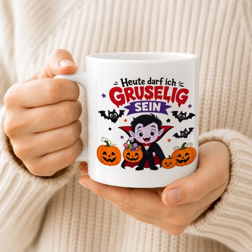 Tasse »Heute darf ich gruselig sein«