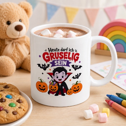 Tasse »Heute darf ich gruselig sein«