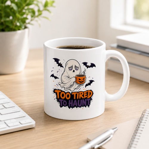 Tasse »Too Tired to Haunt«