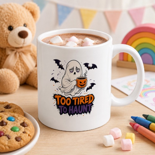 Tasse »Too Tired to Haunt«