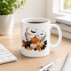 Tasse mit Halloween-Kürbismotiv