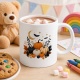 Tasse mit Halloween-Kürbismotiv