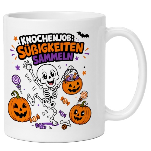 Tasse »Knochenjob: Süßigkeiten...