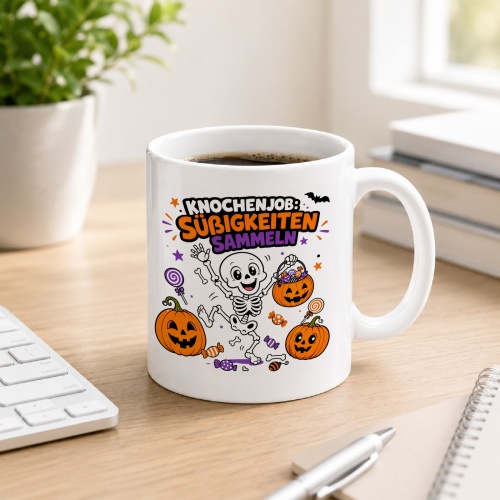 Tasse »Knochenjob: Süßigkeiten...