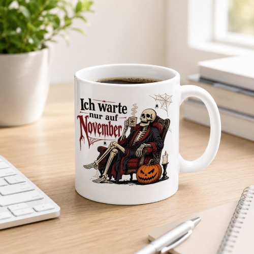Tasse »Ich warte nur auf November«