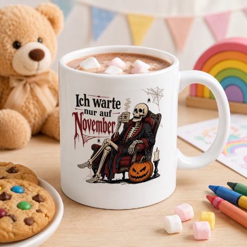 Tasse »Ich warte nur auf November«