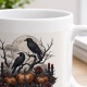 Tasse mit Rabenmotiv