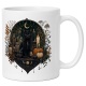 Tasse mit schwarzer Katze