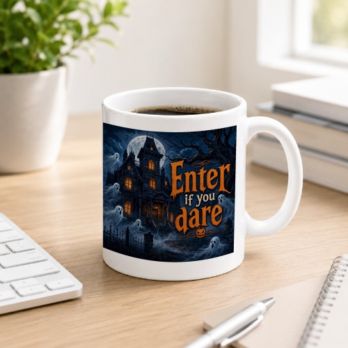Tasse »Enter if you dare«