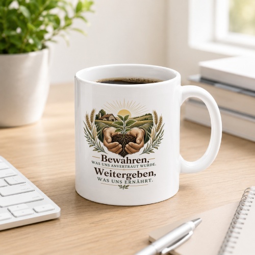 Tasse »Bewahren, was uns anvertraut wurde.«