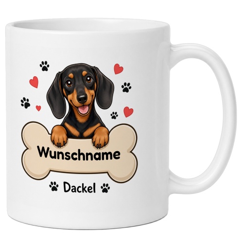 personalisierte Tasse »Dackel«