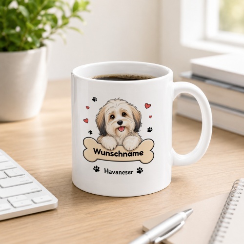 personalisierte Tasse »Havaneser«