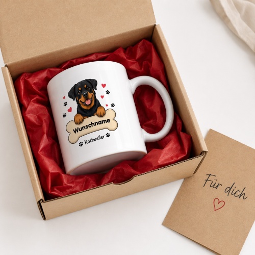 personalisierte Tasse »Rottweiler«
