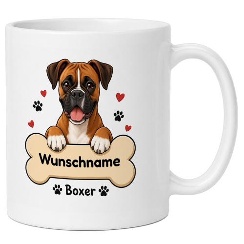 personalisierte Tasse »Boxer«