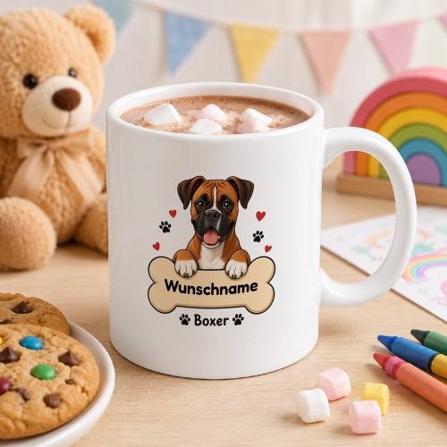 personalisierte Tasse »Boxer«