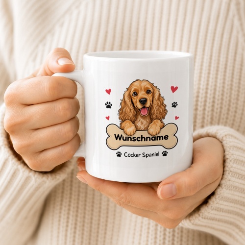 personalisierte Tasse »Cocker Spaniel«