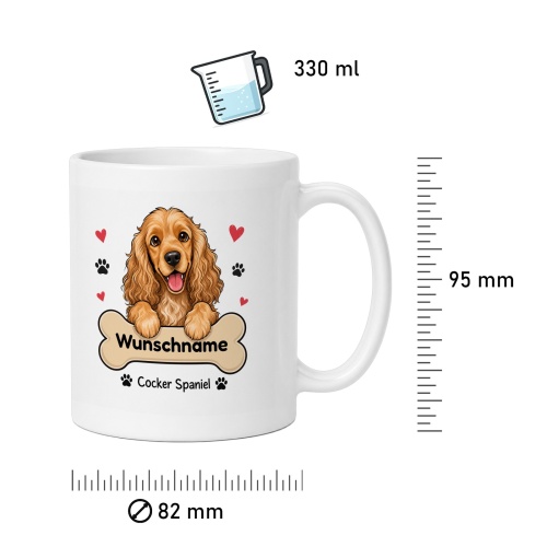 personalisierte Tasse »Cocker Spaniel«