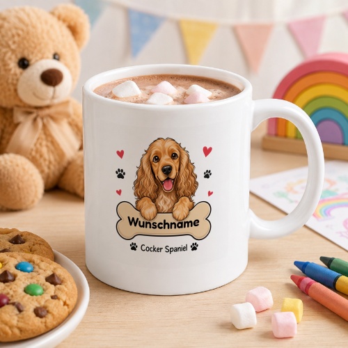 personalisierte Tasse »Cocker Spaniel«