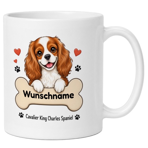 personalisierte Tasse »Cavalier King Charles...