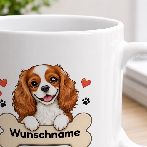 personalisierte Tasse »Cavalier King Charles Spaniel«