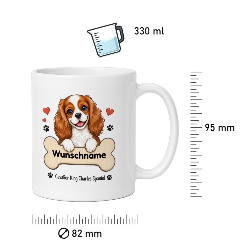 personalisierte Tasse »Cavalier King Charles Spaniel«
