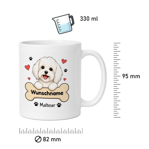 personalisierte Tasse »Malteser«
