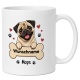 personalisierte Tasse »Mops«