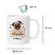 personalisierte Tasse »Mops«