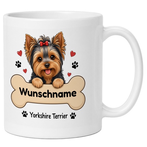personalisierte Tasse »Yorkshire Terrier«