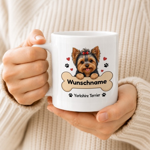 personalisierte Tasse »Yorkshire Terrier«