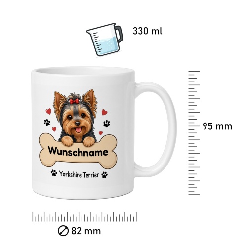 personalisierte Tasse »Yorkshire Terrier«