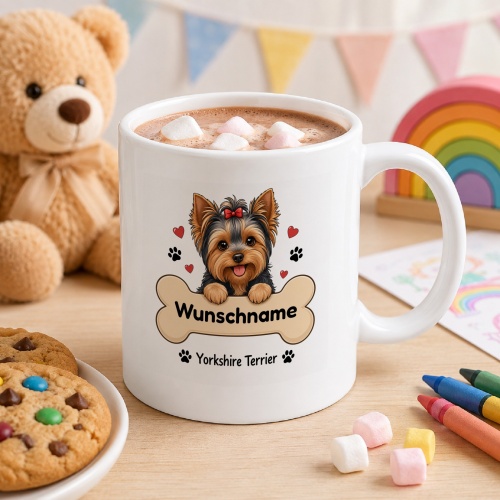 personalisierte Tasse »Yorkshire Terrier«