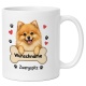 personalisierte Tasse »Zwergspitz«