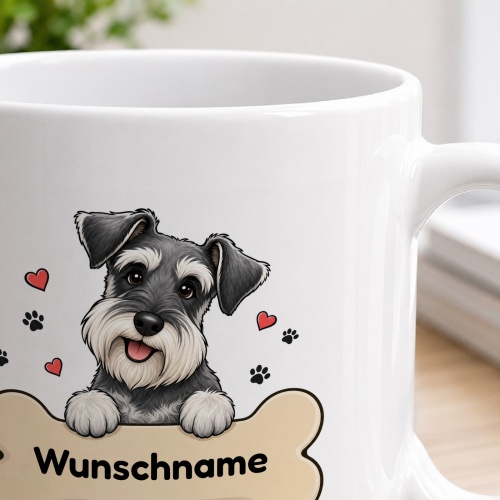 personalisierte Tasse »Schnauzer«