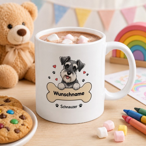 personalisierte Tasse »Schnauzer«
