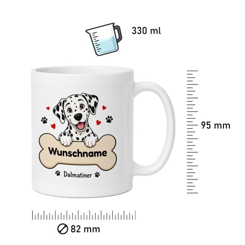 personalisierte Tasse »Dalmatiner«
