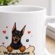 personalisierte Tasse »Dobermann«