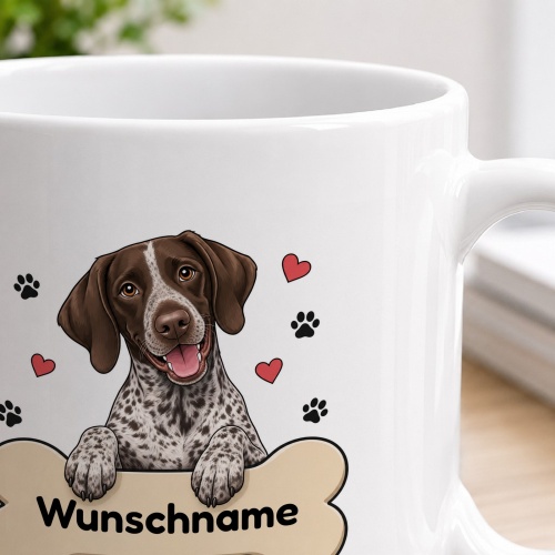 personalisierte Tasse »Deutsch Kurzhaar«