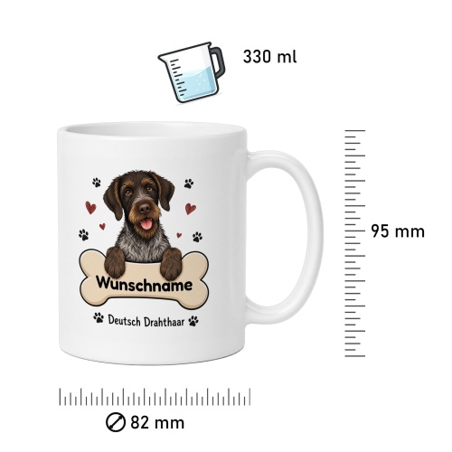 personalisierte Tasse »Deutsch Drahthaar«