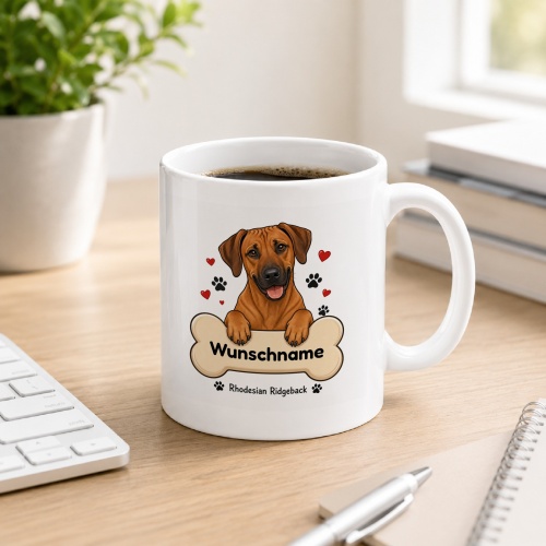personalisierte Tasse »Rhodesian Ridgeback«