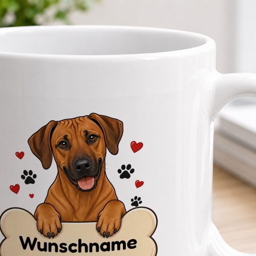 personalisierte Tasse »Rhodesian Ridgeback«