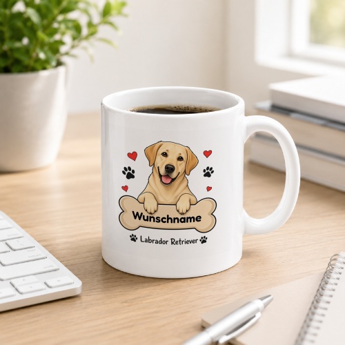 personalisierte Tasse »Labrador«