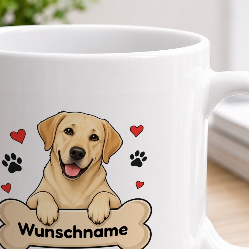 personalisierte Tasse »Labrador«