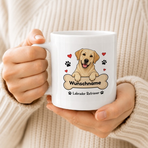 personalisierte Tasse »Labrador«
