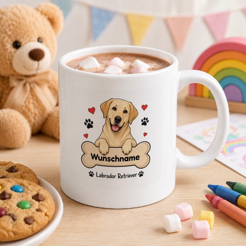personalisierte Tasse »Labrador«